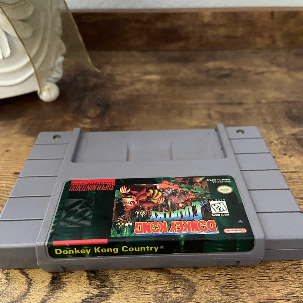 Nintendo Gray SNES Game Cartridge